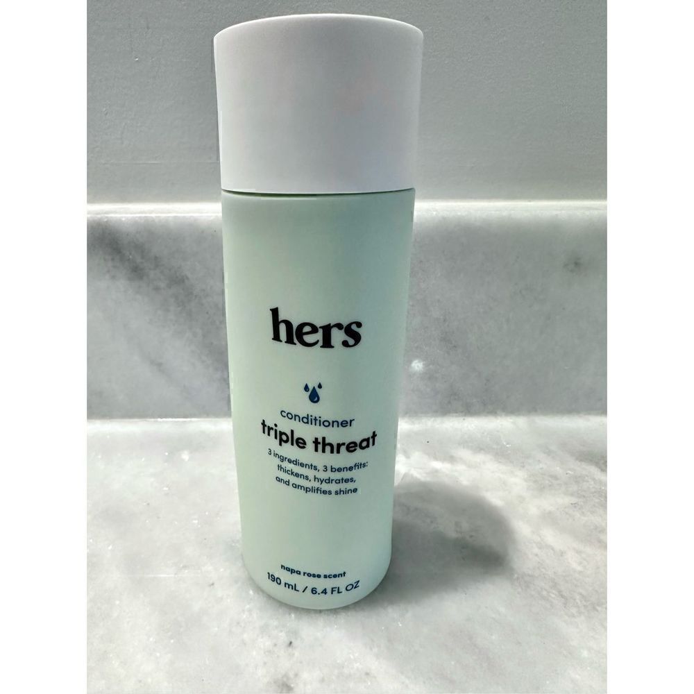 NWOT Hers Triple Treat Thickness Hydrates Amplifies Shine Conditioner 6.4fl oz